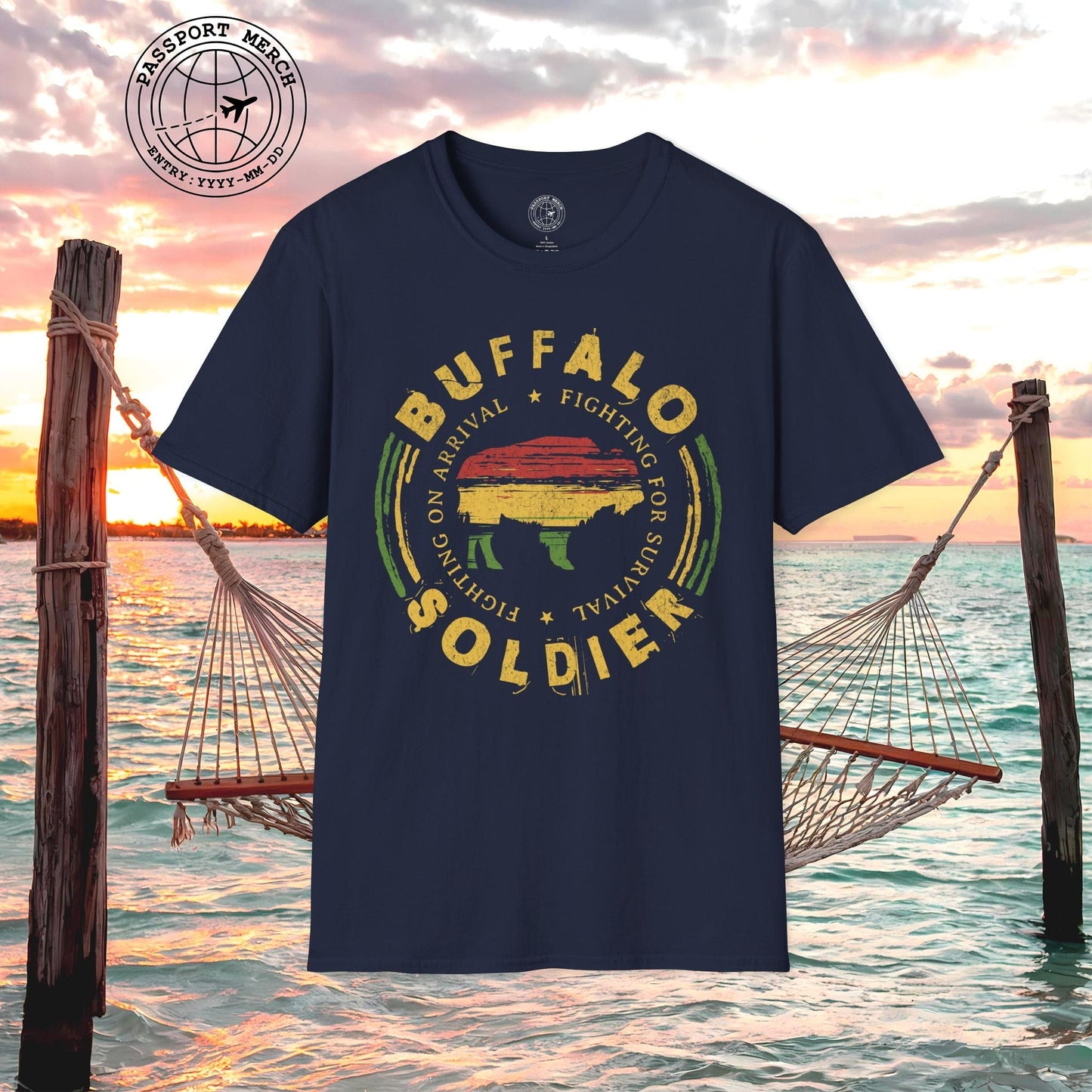 Vintage Buffalo Soldier, Jamaica T-Shirt
