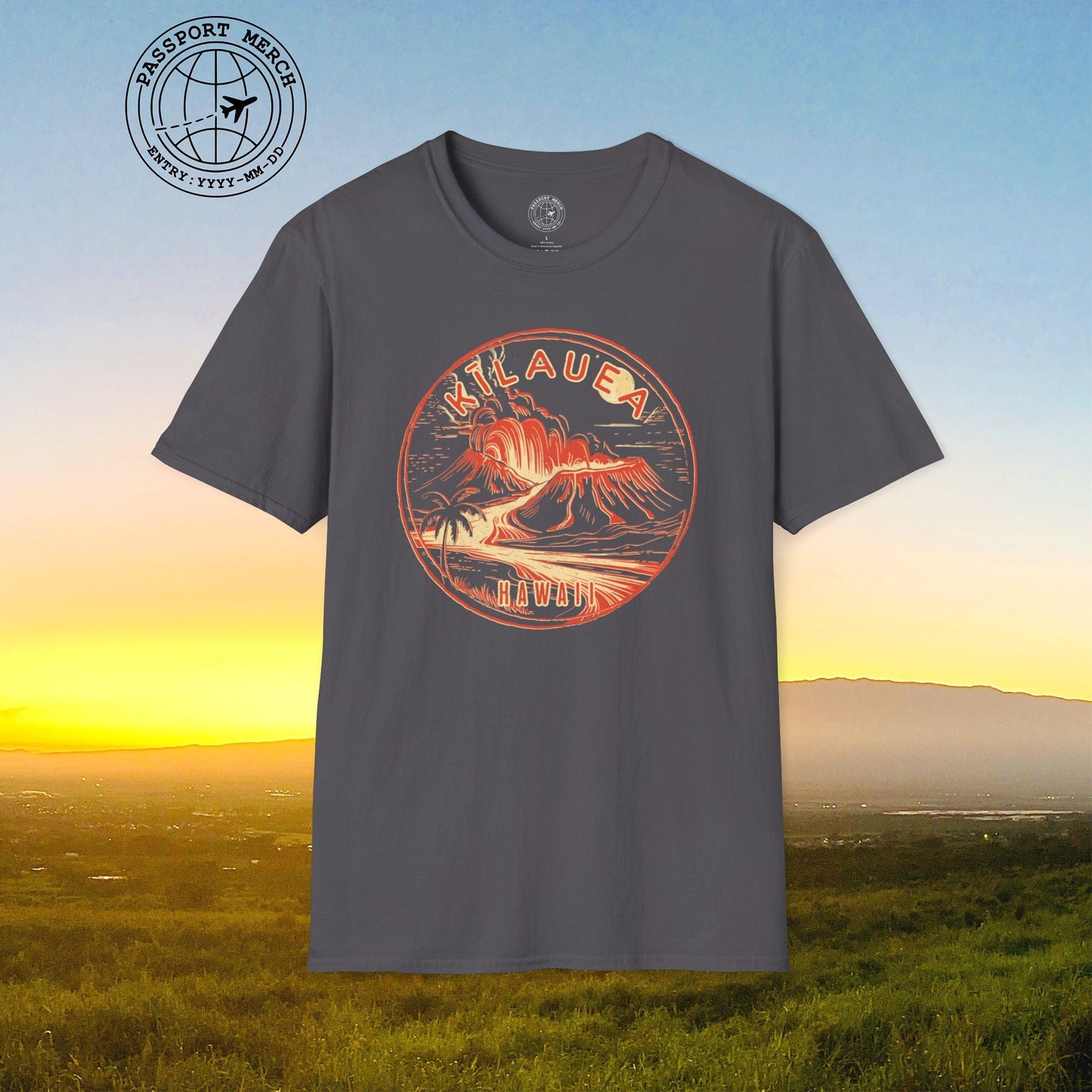Vintage Kilauea Eruption, Hawaii T-Shirt