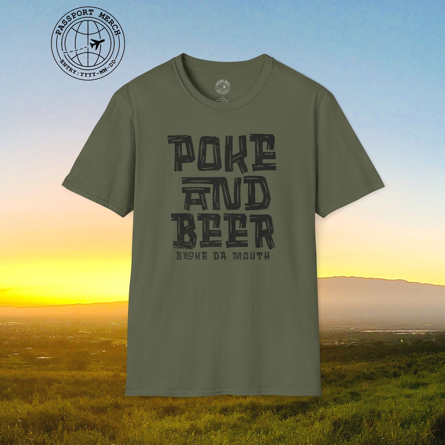 Poke and Beer, Hawaii T-Shirt