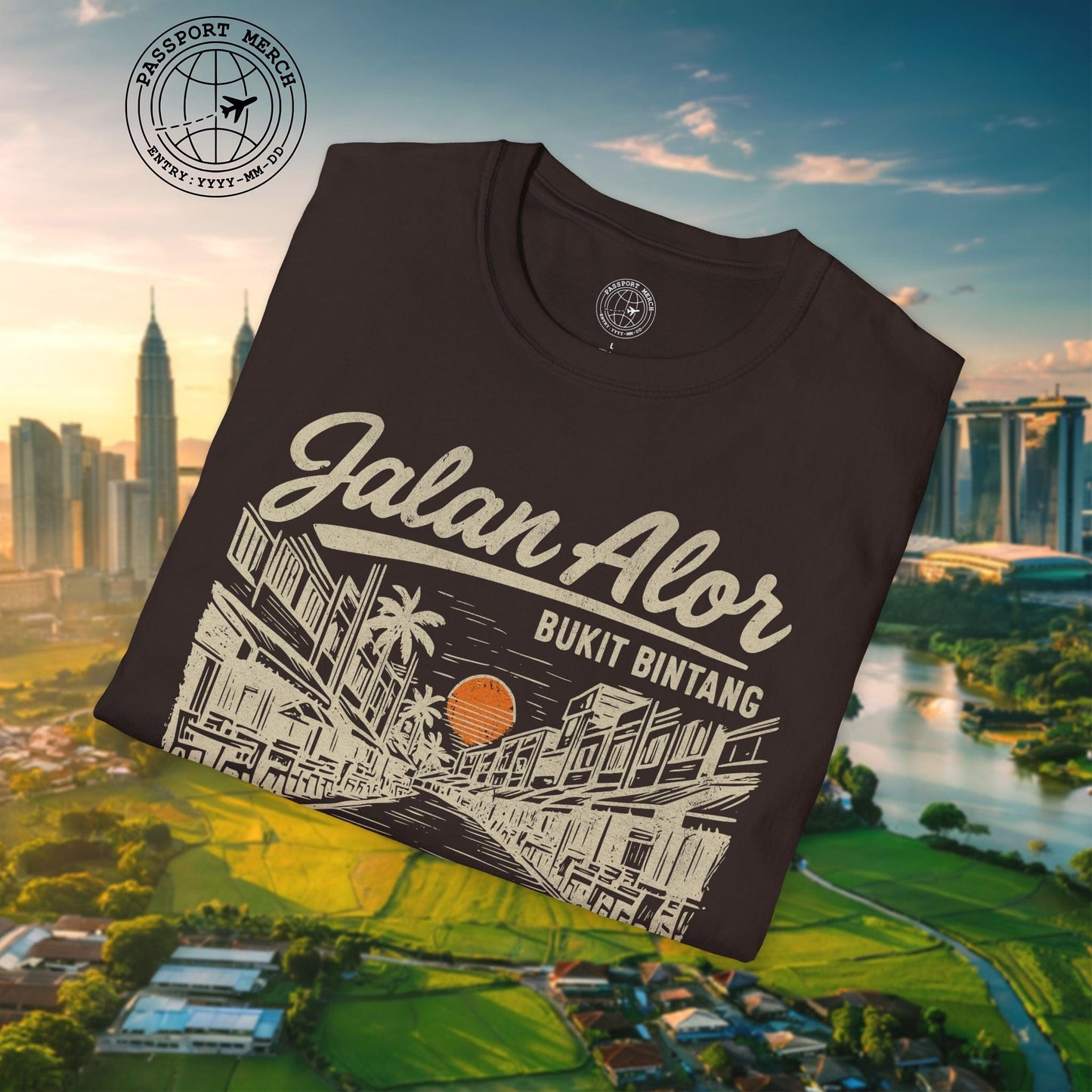 Jalan Alor Kuala Lumpur Malaysia (Vintage Urban) T-Shirt