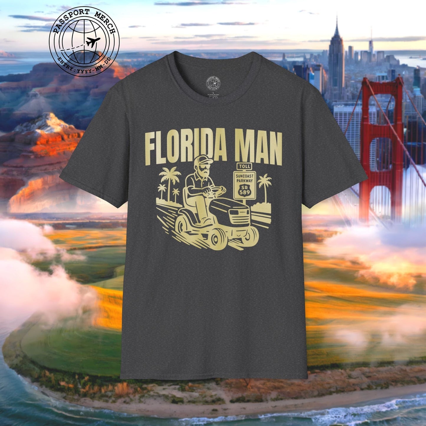 Florida Man Arrested for Driving Lawn Mower on Highway T-Shirt