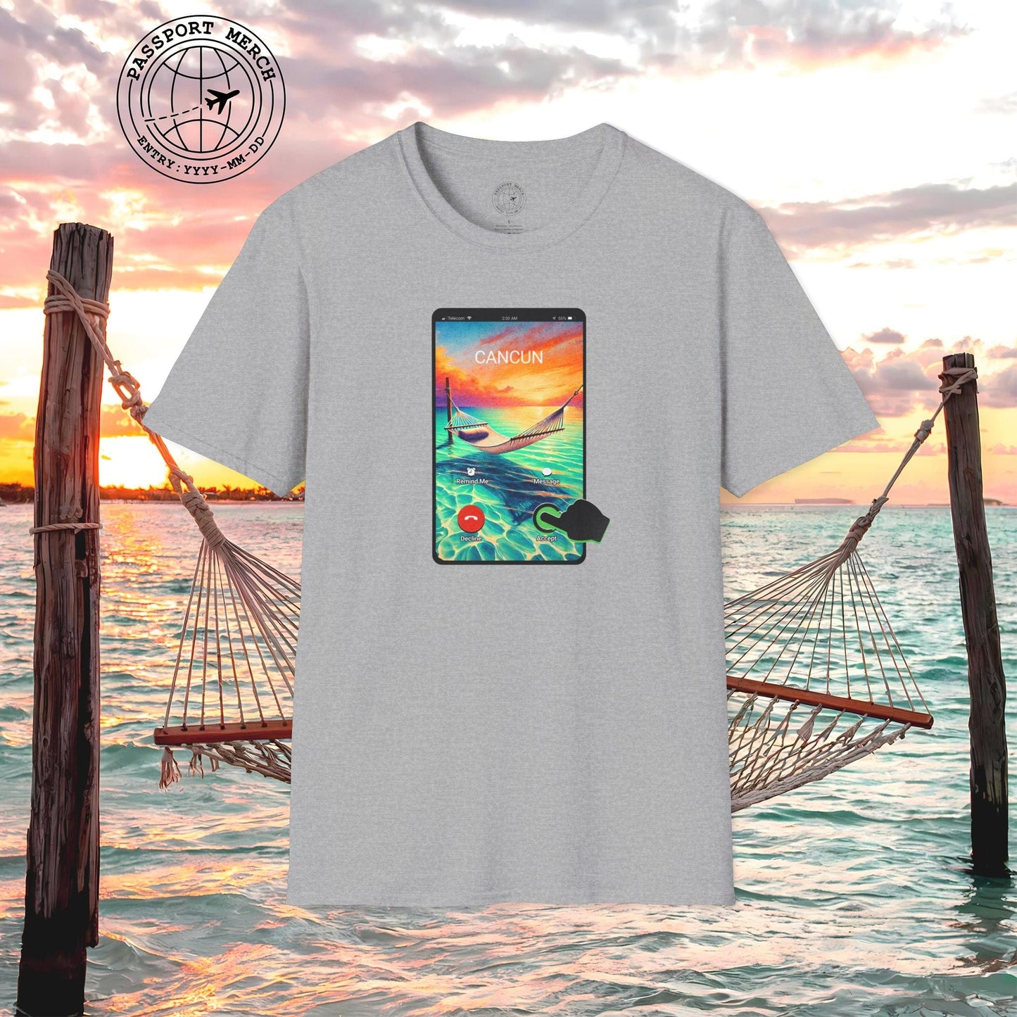 Cancun is calling. Accept. Mexico T-Shirt