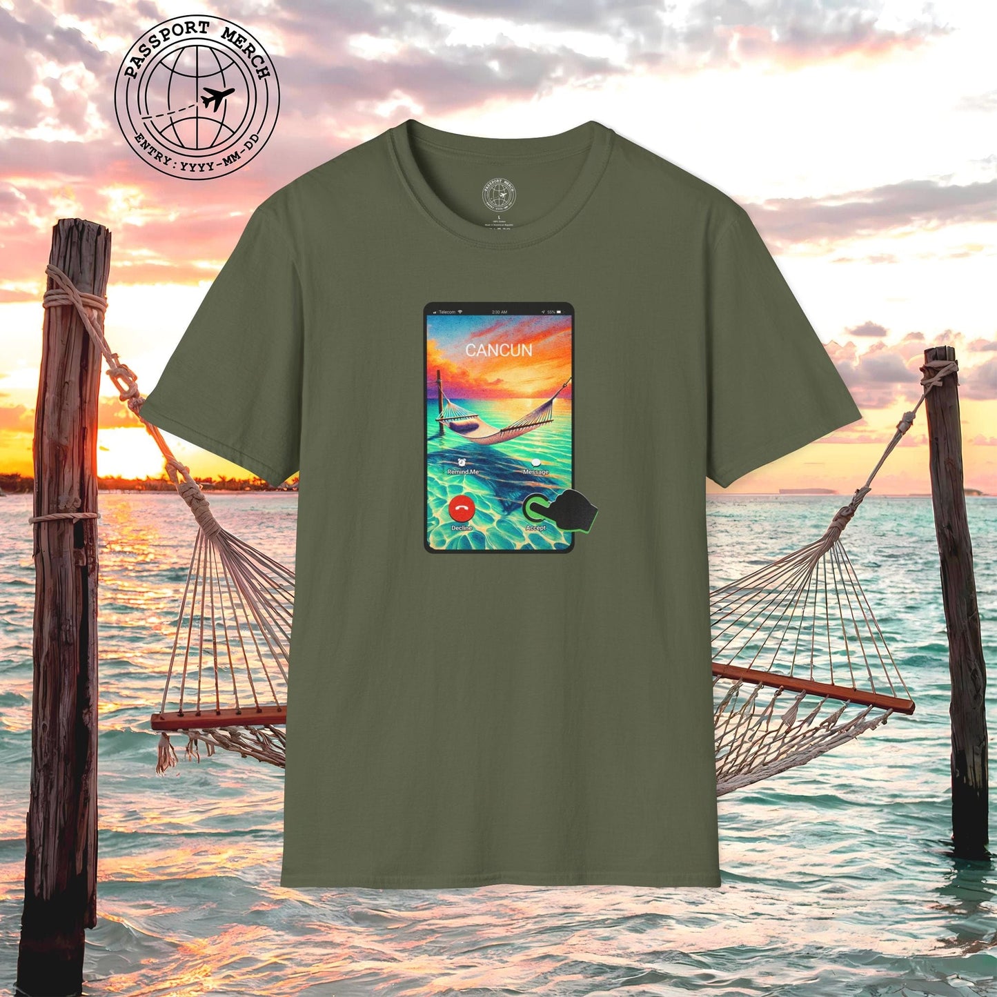 Cancun is calling. Accept. Mexico T-Shirt