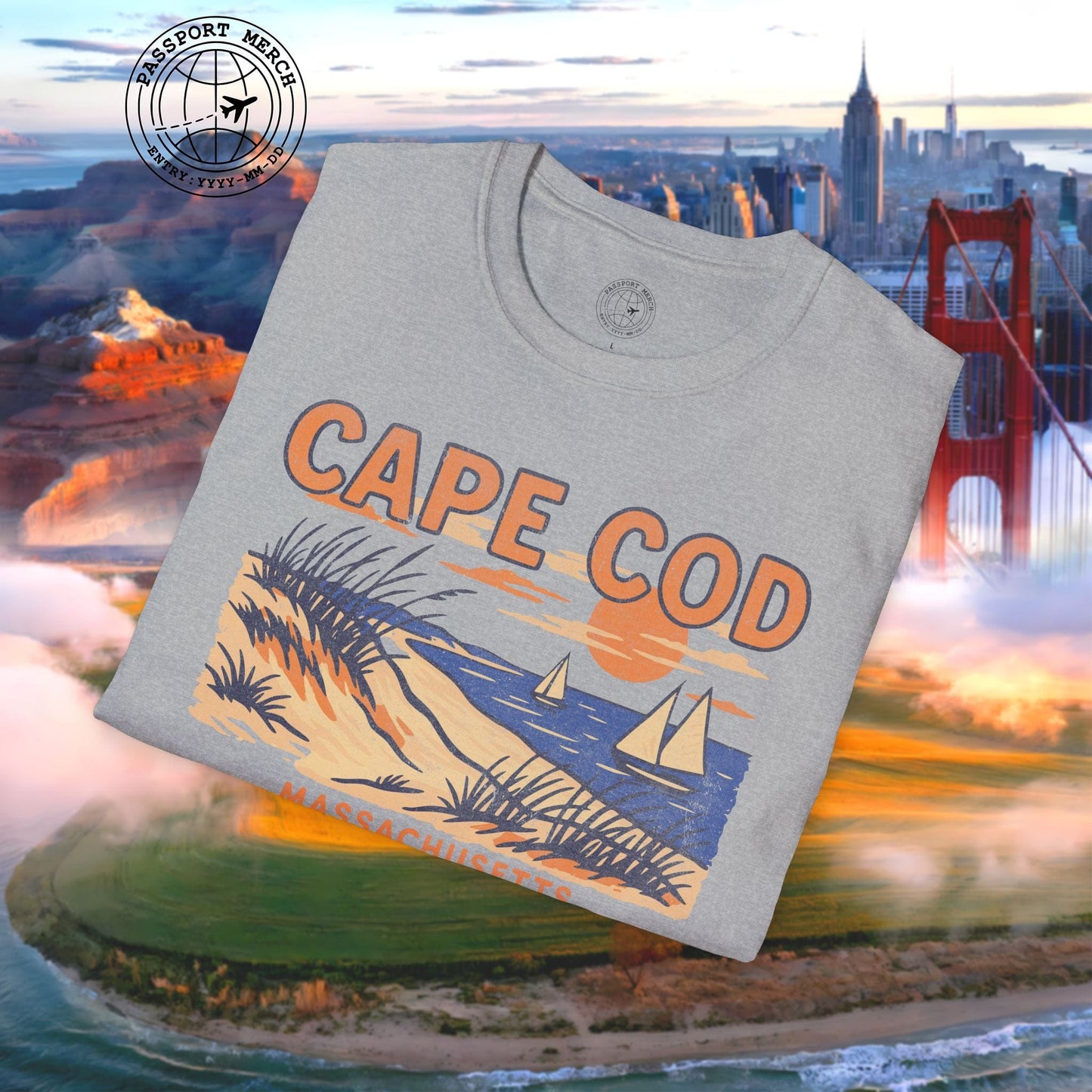 Cape Cod, Massachusetts - 80's Vintage T-Shirt