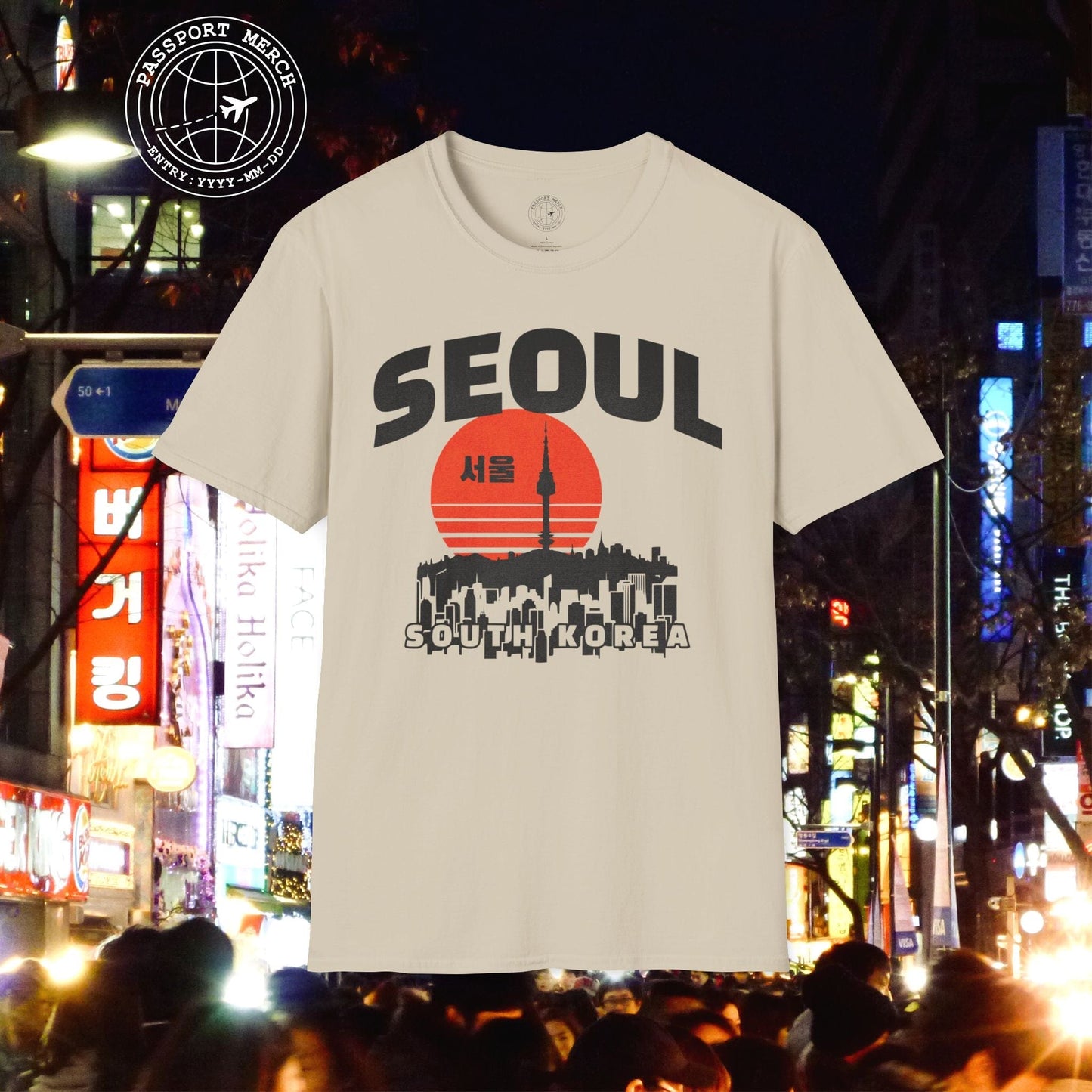 Seoul Retro Vintage Sunset, Korea T-Shirt
