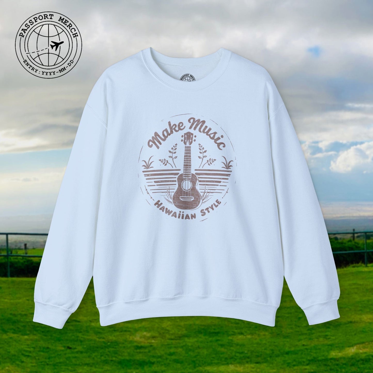Make Music Hawaiian Style Crewneck