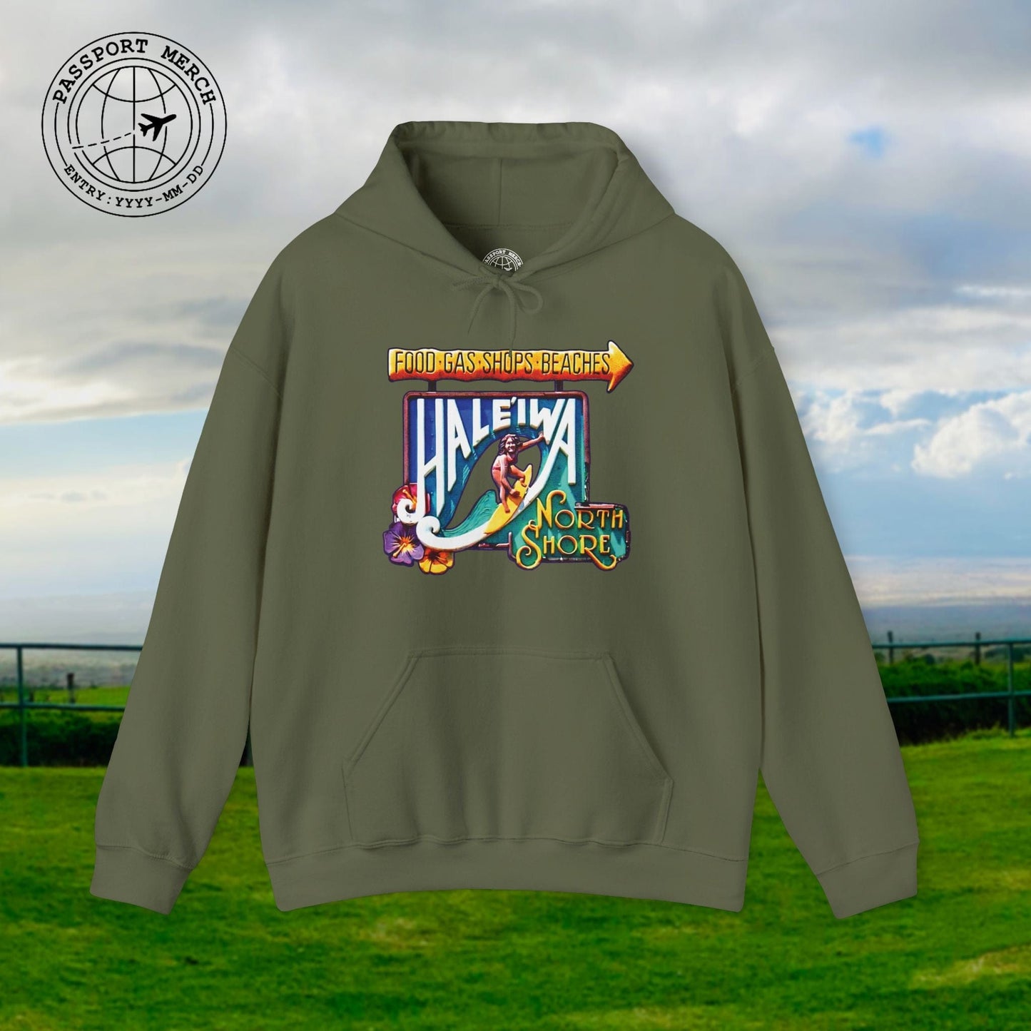 Signs of Wanderlust, Hale'iwa (South) Oahu, Hawaii Hoodie