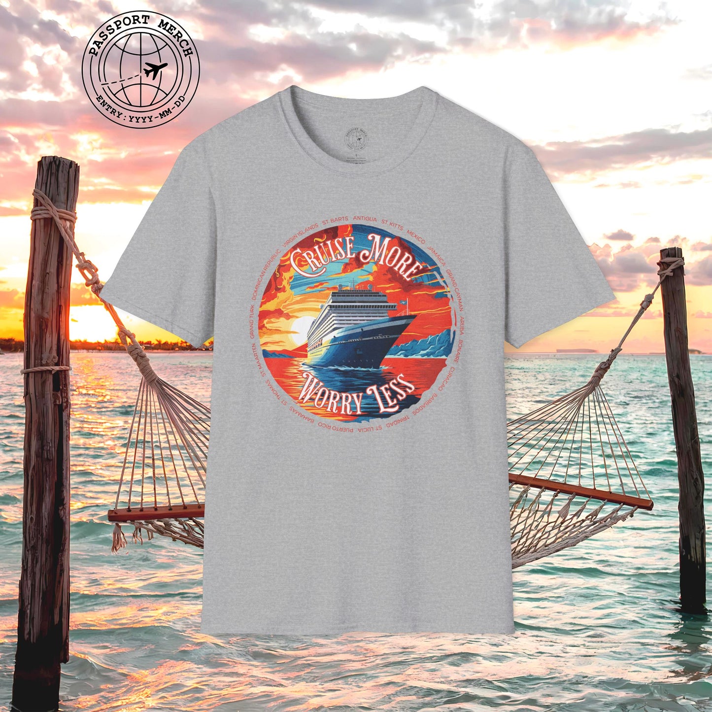 Cruise More Worry Less Caribbean T-Shirt