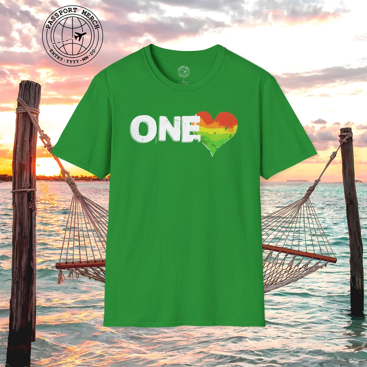One Heart, Jamaican Reggae T-Shirt