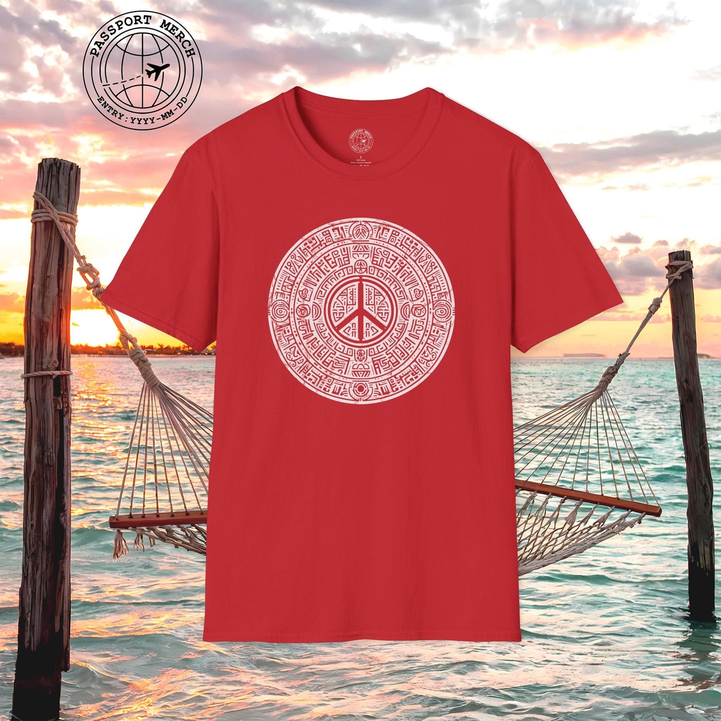 Aztec Peace Calendar Mexico T-Shirt