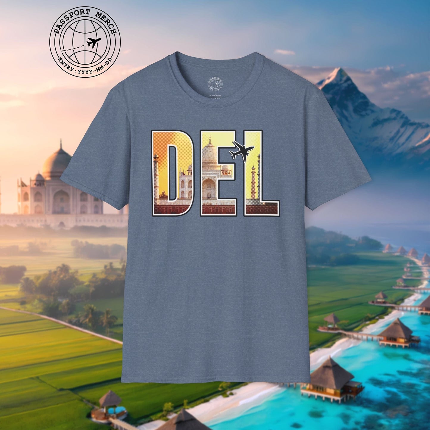 Airport Window New Delhi India DEL T-Shirt