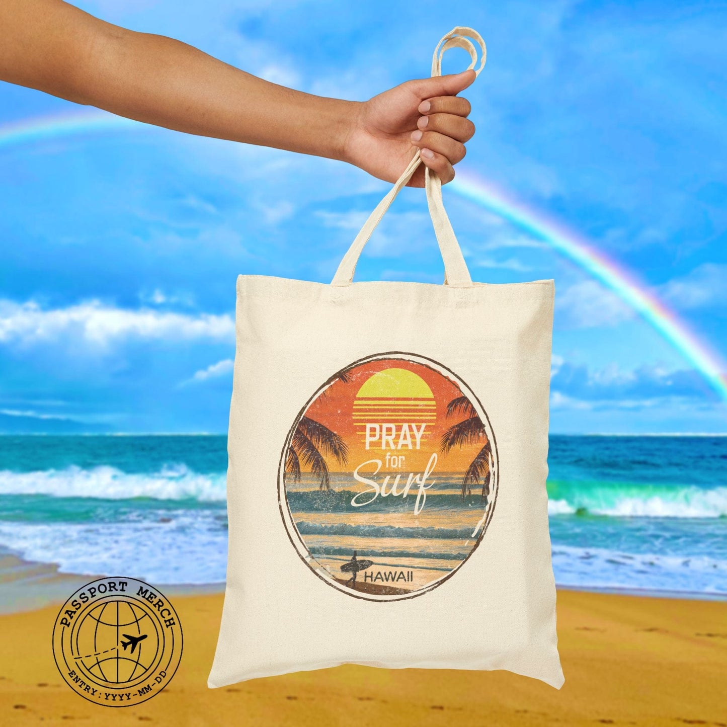 Pray for Surf Hawaii Tote Bag