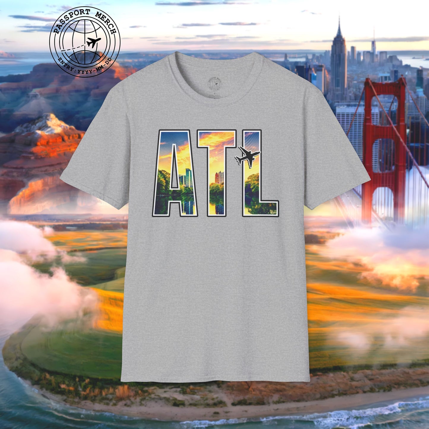 Airport Window Atlanta Georgia ATL T-Shirt