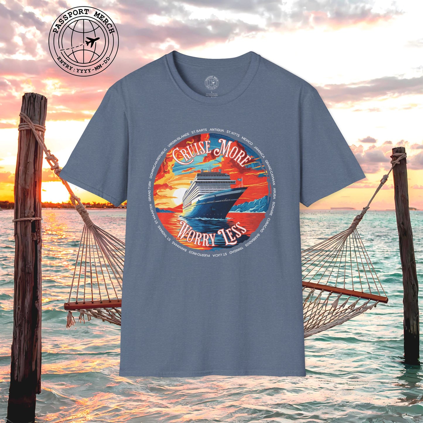 Cruise More Worry Less Caribbean T-Shirt