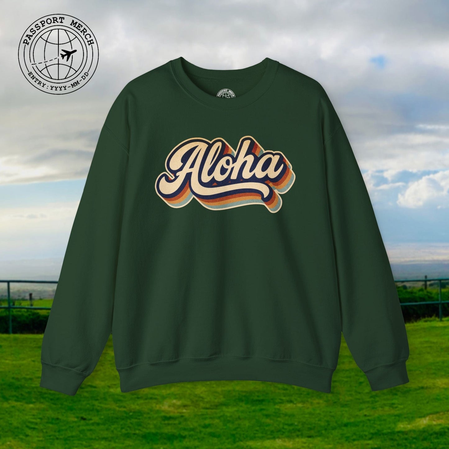 Classic 70s, Aloha, Hawaii Crewneck