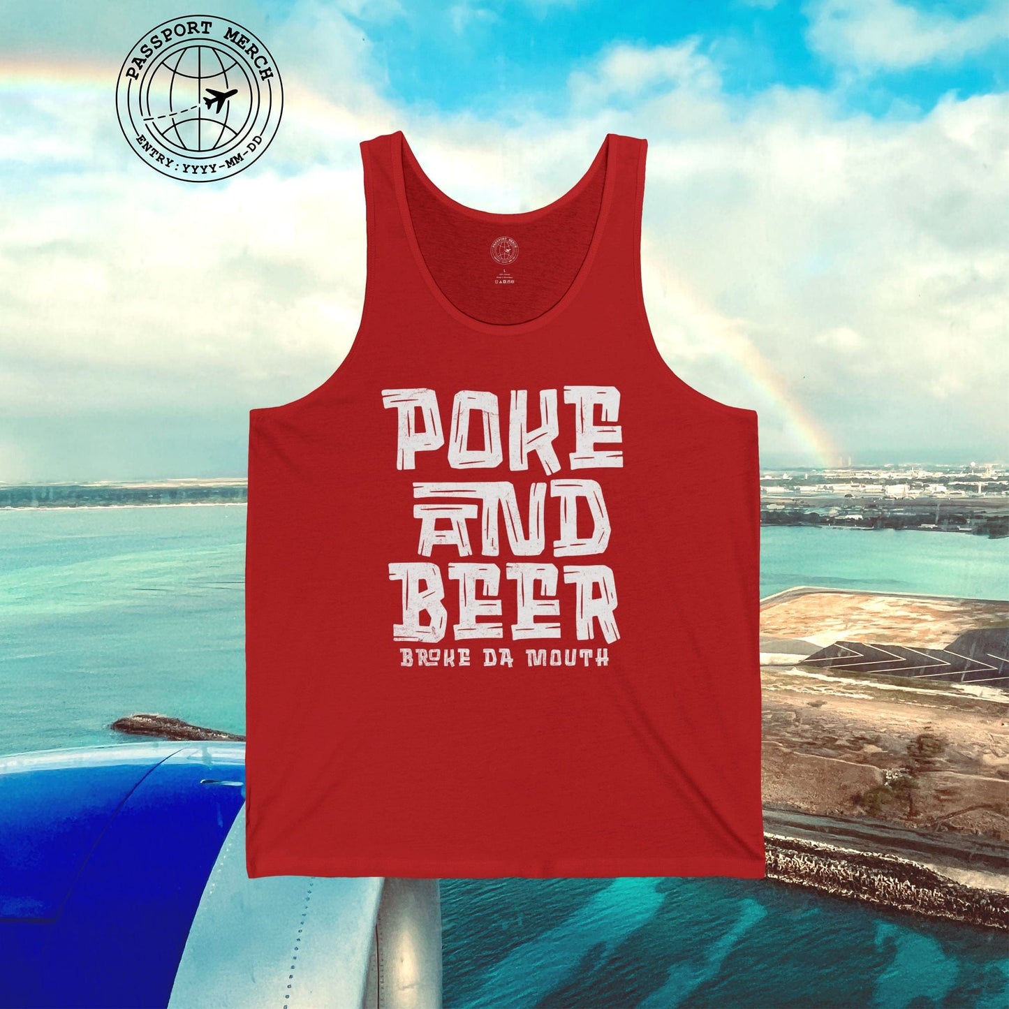 Poke and Beer, Hawaii Tank Top
