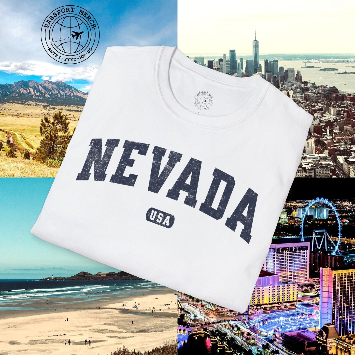 Classic Athletic, Nevada (50 States Edition) T-Shirt