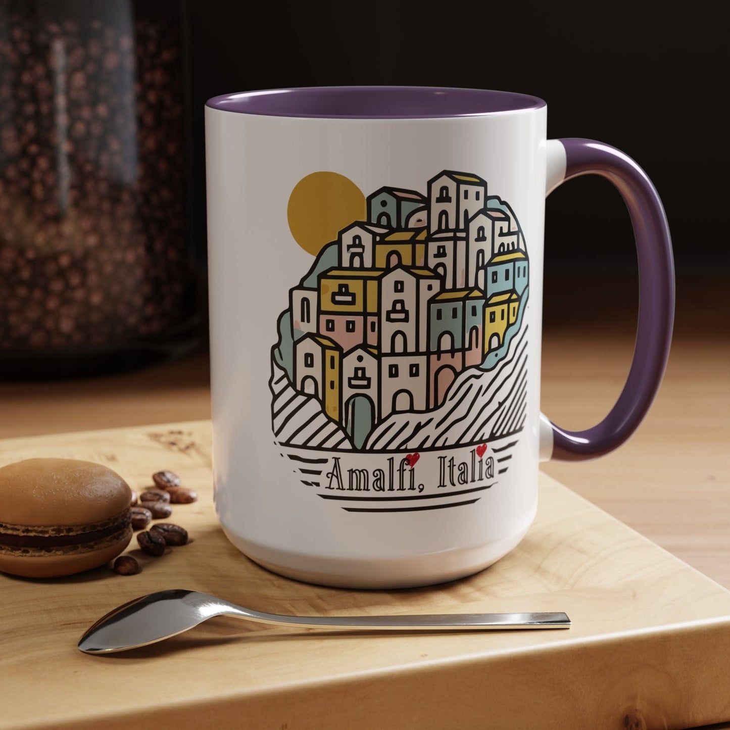 Hearts for Amalfi, Italy 15oz Mug