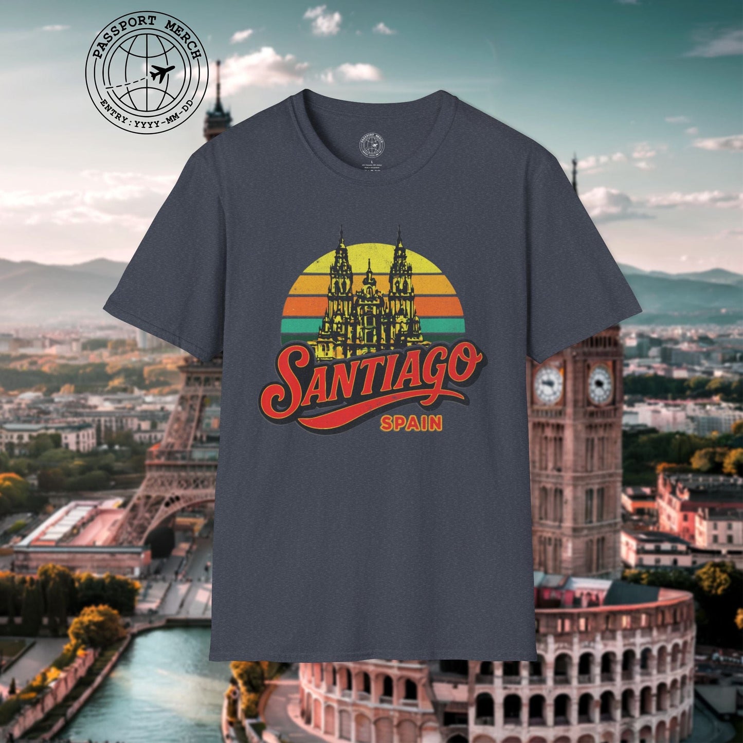 Santiago, Spain - 80's Vintage T-Shirt