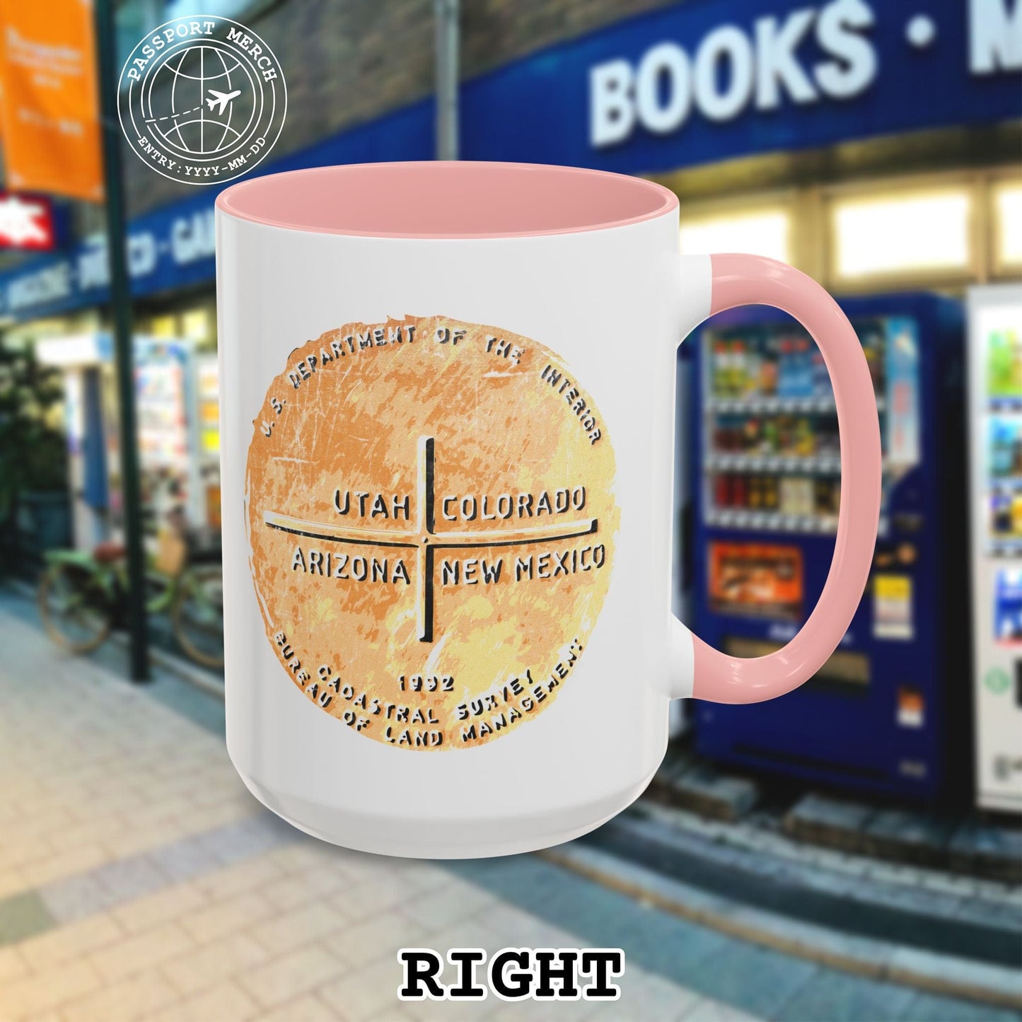 Four Corners - Utah, Colorado, Arizona, New Mexico 15oz Mug