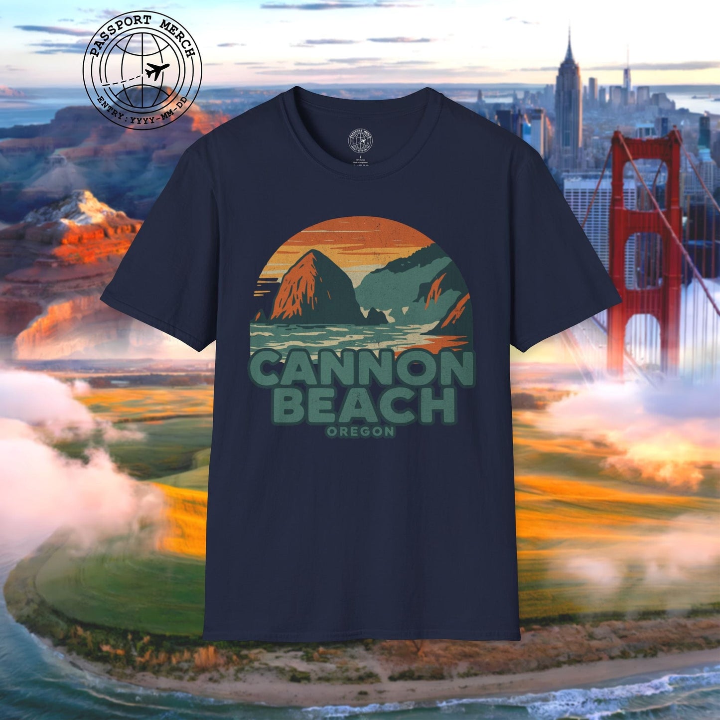 Cannon Beach, Oregon - 80's Vintage T-Shirt
