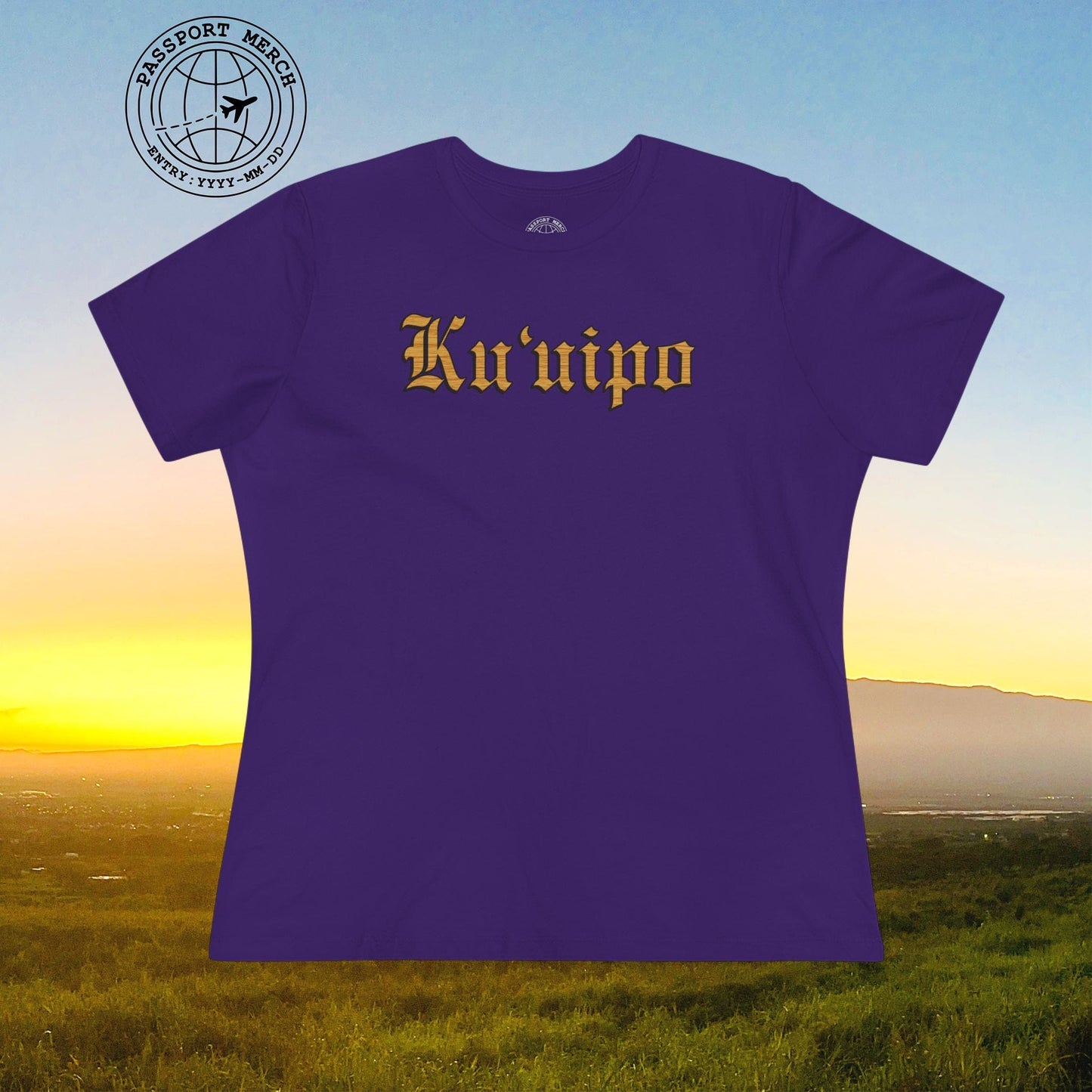 Koa Wood Ku'uipo (Hawaiian Jewelry Style), Womens Fit T-Shirt