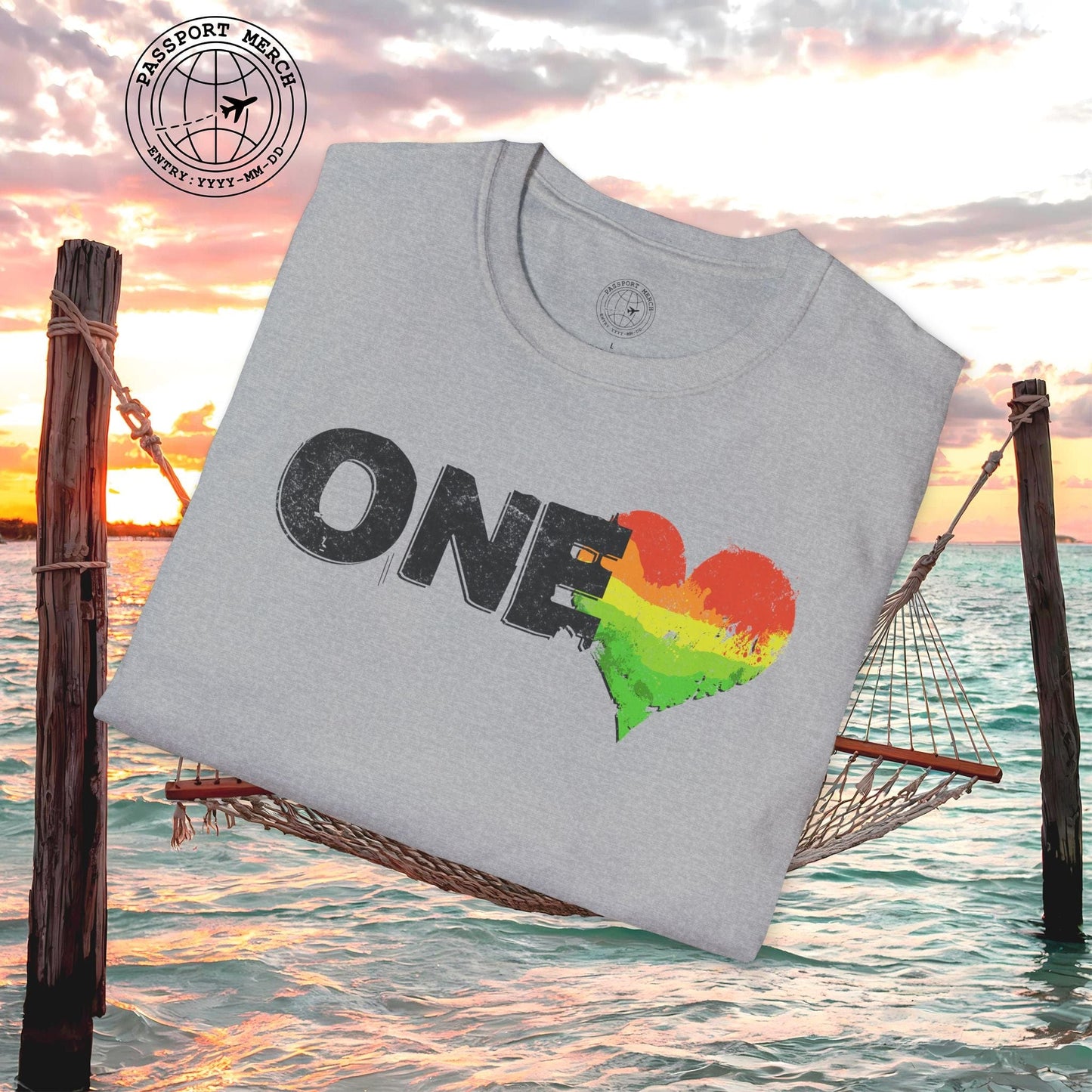 One Heart, Jamaican Reggae T-Shirt