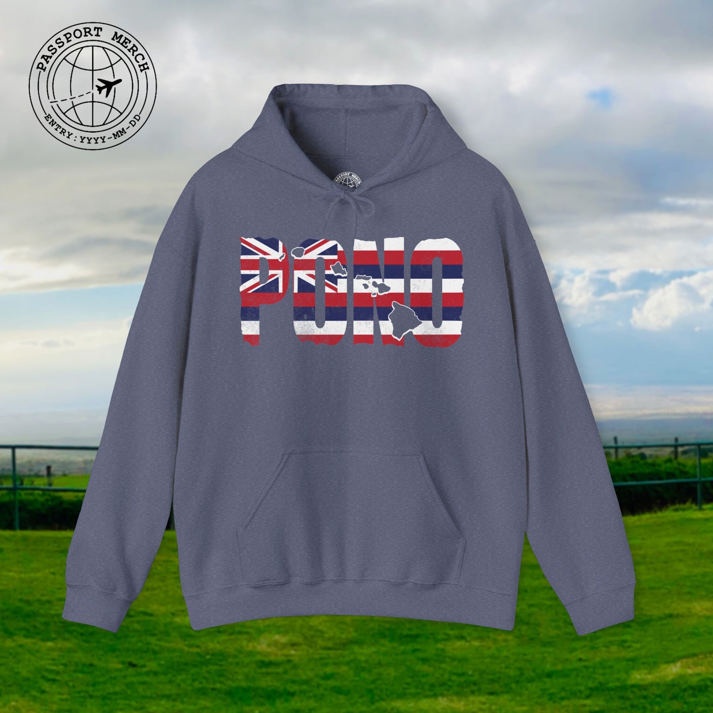 Hawaii Pono Letter Flag Hoodie