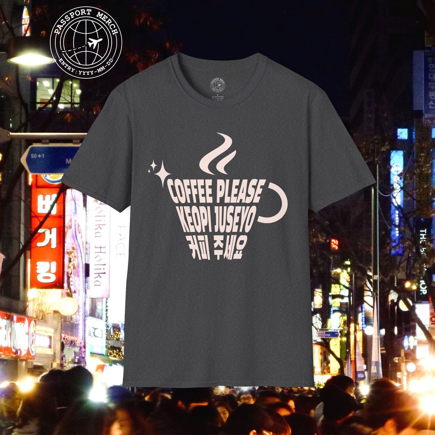 Coffee Please. Keopi Juseyo. Korea T-Shirt