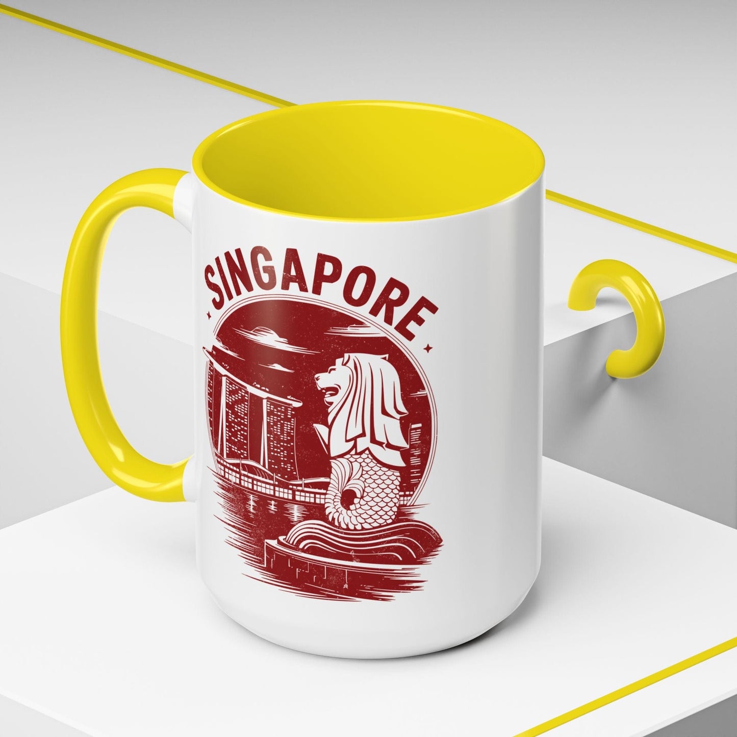 Vintage Singapore Merlion 15oz Mug