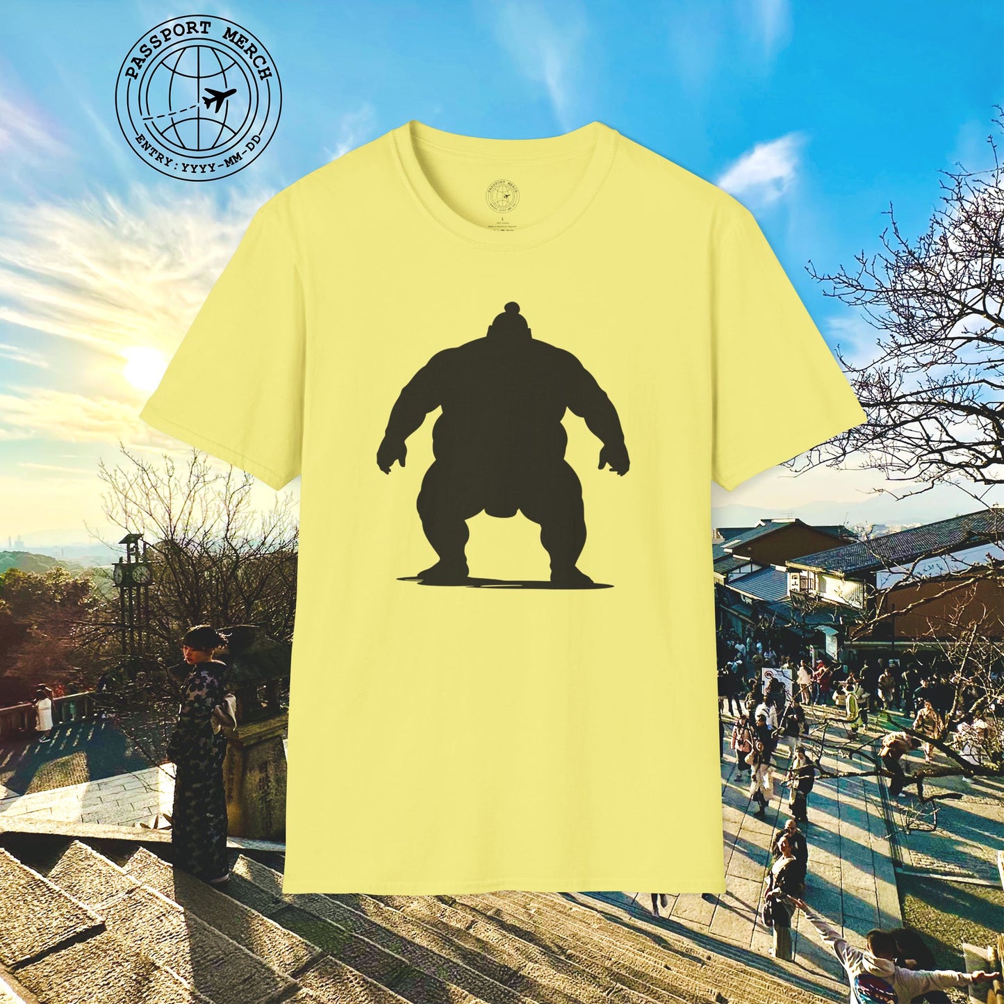 Minimalist Sumo Silhouette, Japan T-Shirt