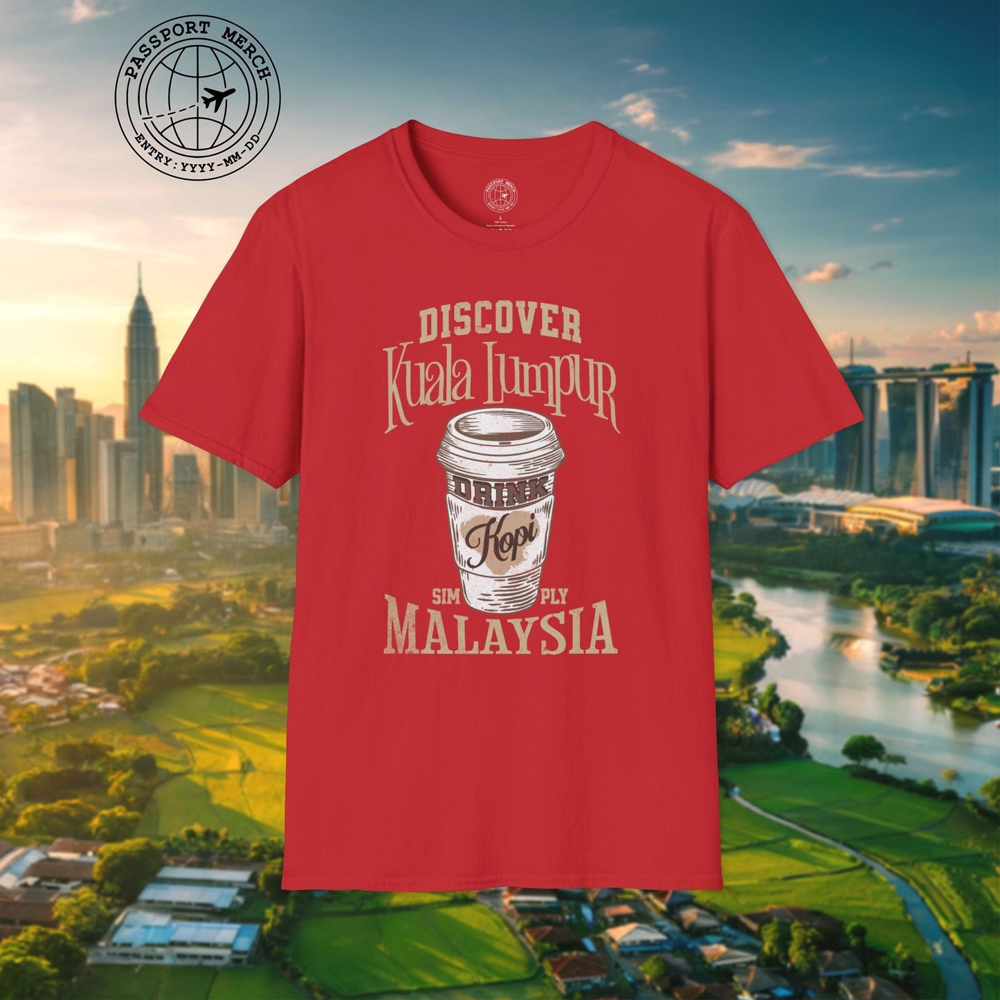Discover Kuala Lumpur, Drink Kopi Malaysia T-Shirt