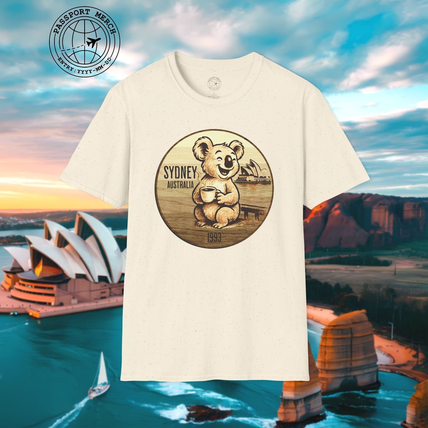 Vintage Koala & Coffee in Sydney, Australia T-Shirt