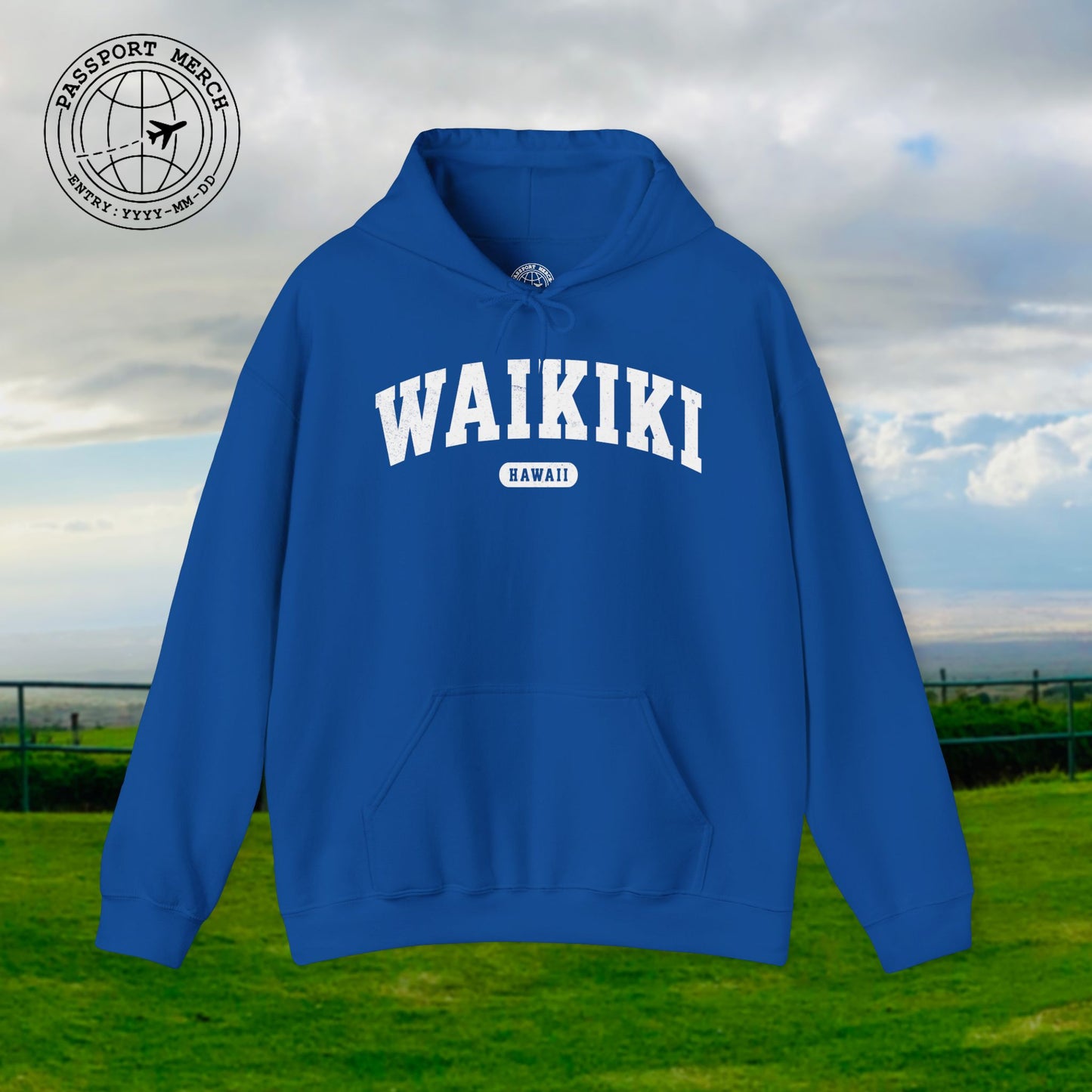 Classic Athletic (Bucket List Edition), Waikiki, Hawaii Hoodie
