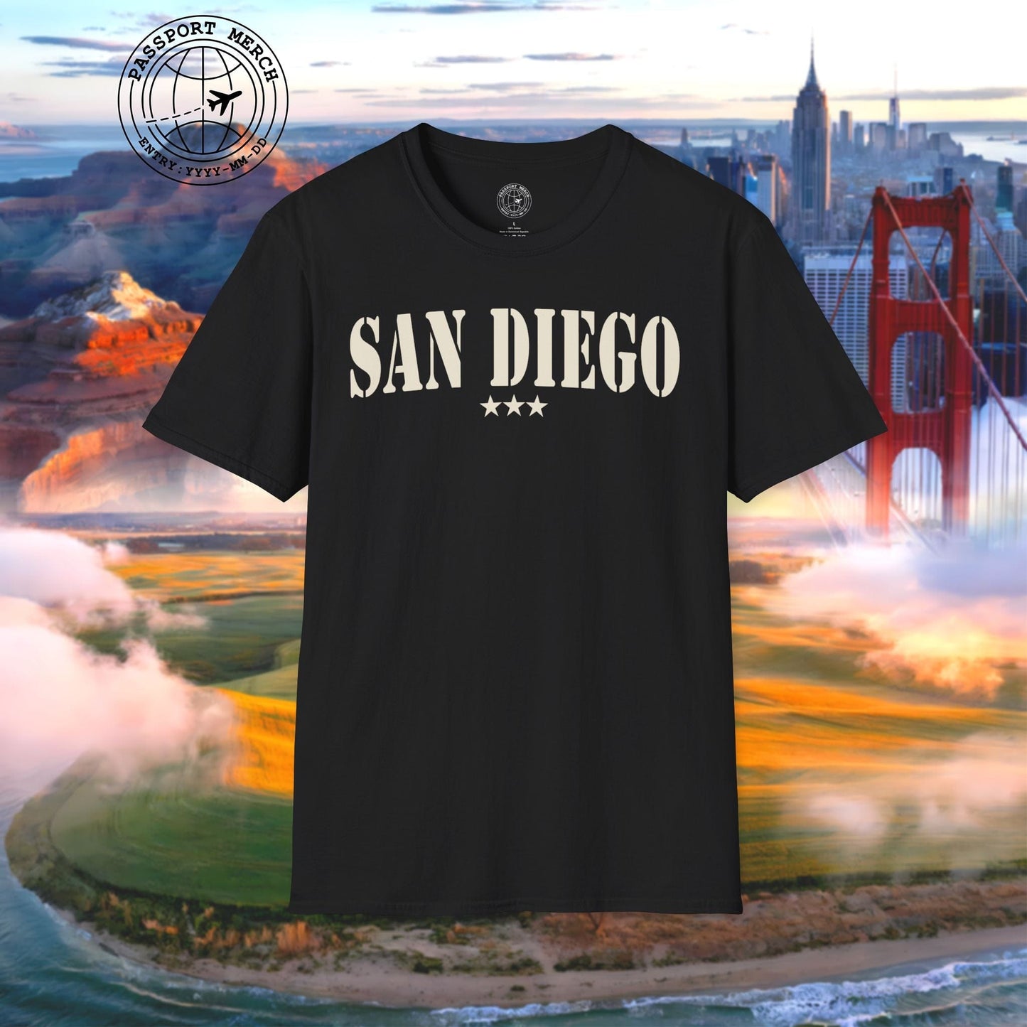 Classic Military, San Diego, California T-Shirt