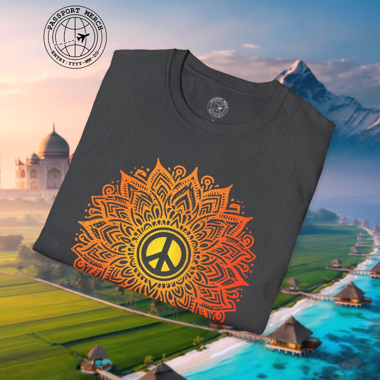 Peace Mandala India T-Shirt