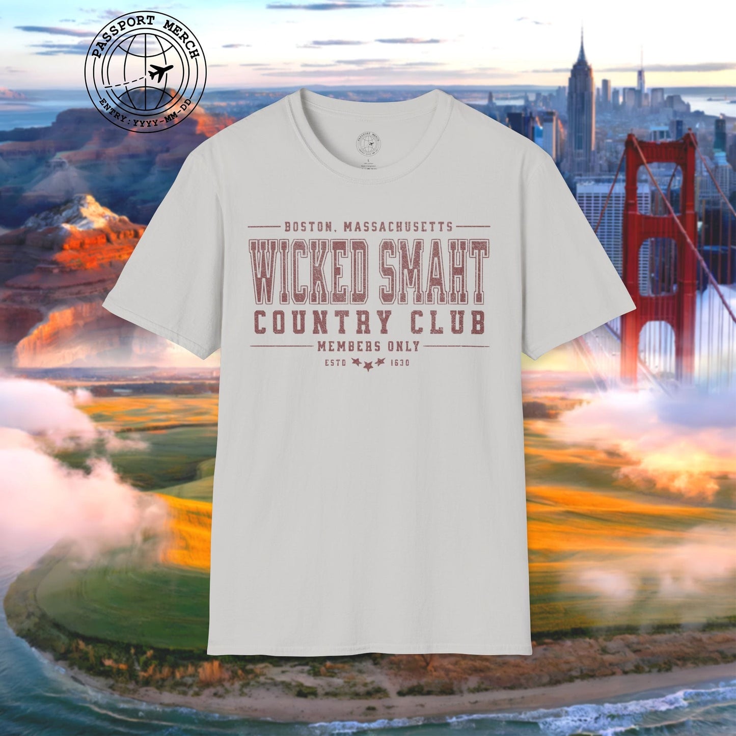 Wicked Smaht Country Club, Boston, Massachussets T-Shirt
