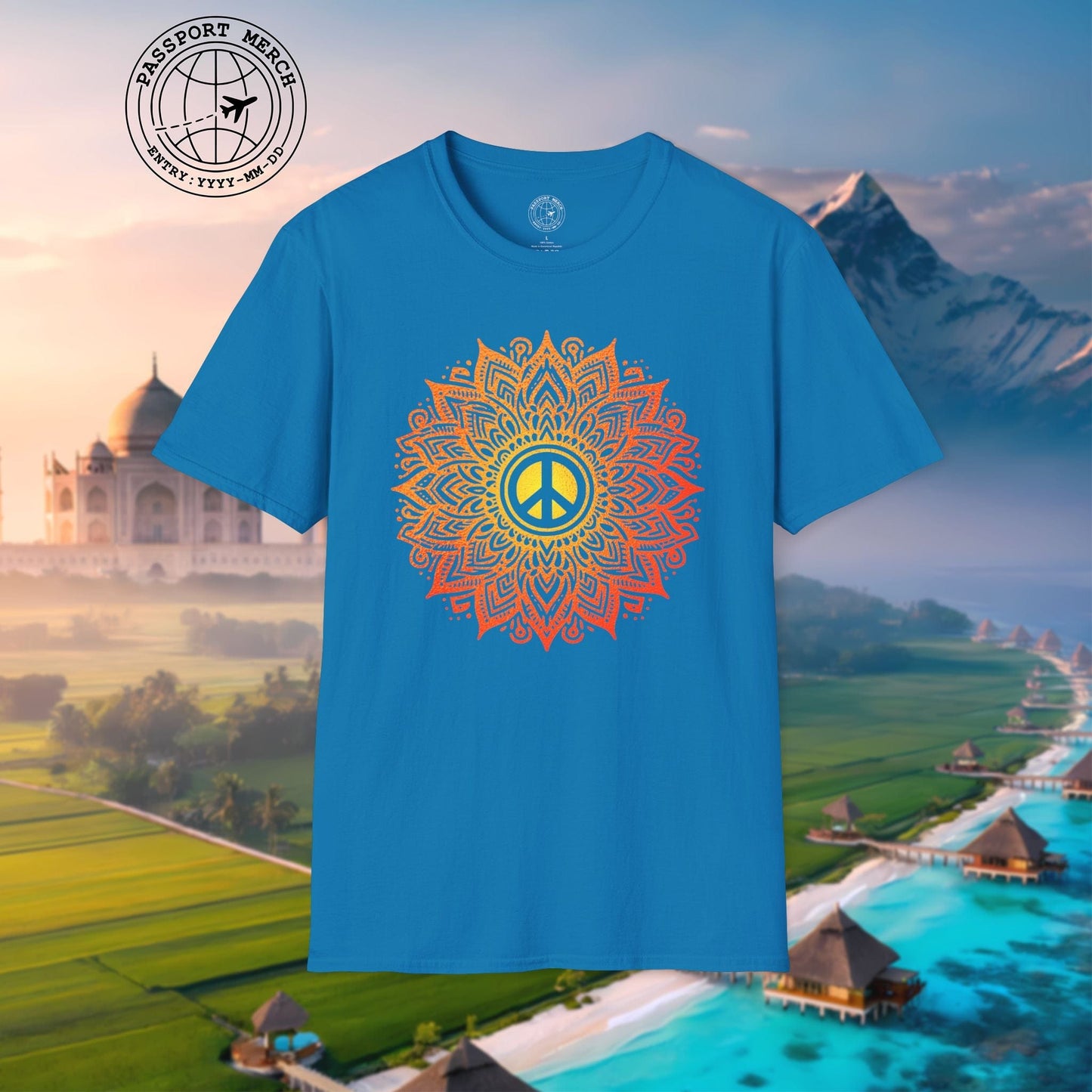 Peace Mandala India T-Shirt