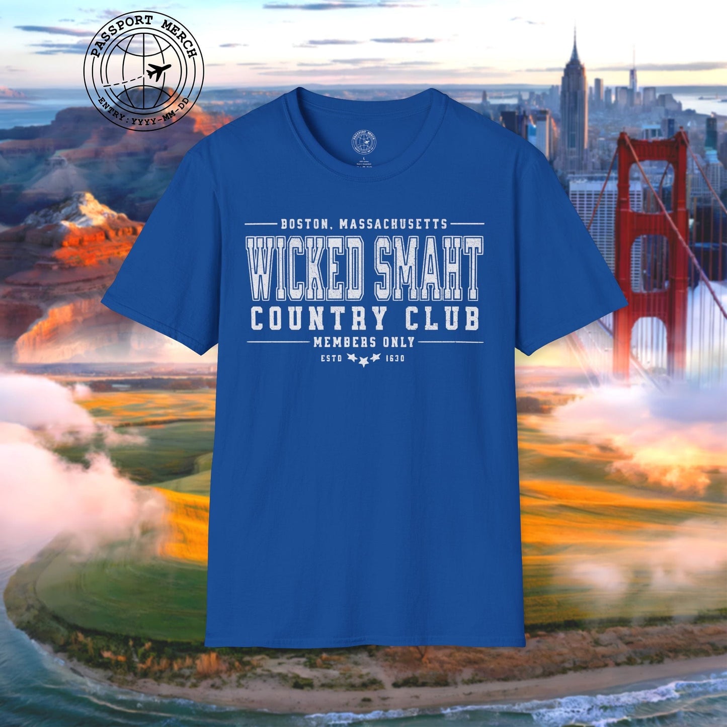 Wicked Smaht Country Club, Boston, Massachussets T-Shirt