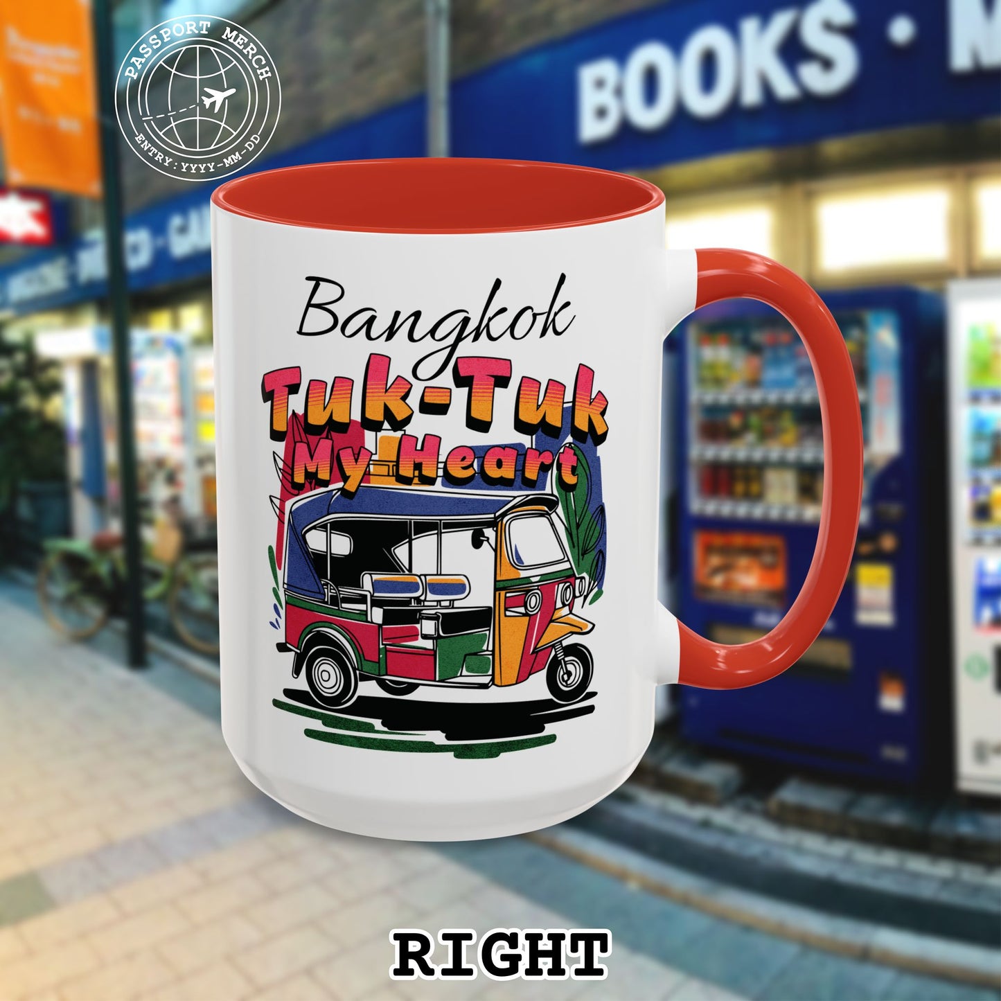 Bangkok Tuk-Tuk My Heart Thailand 15oz Mug