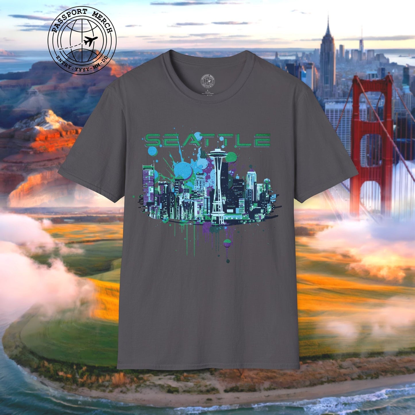Abstract Space Needle, Seattle Washington T-Shirt