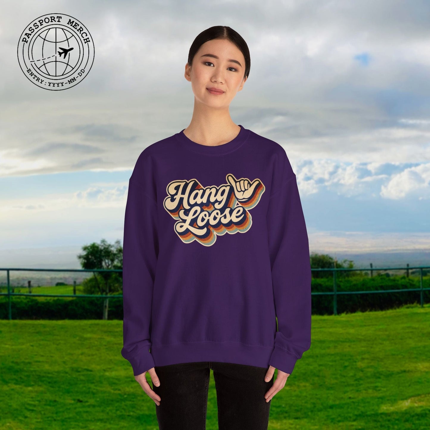 Classic 70s, Hang Loose, Hawaii Crewneck