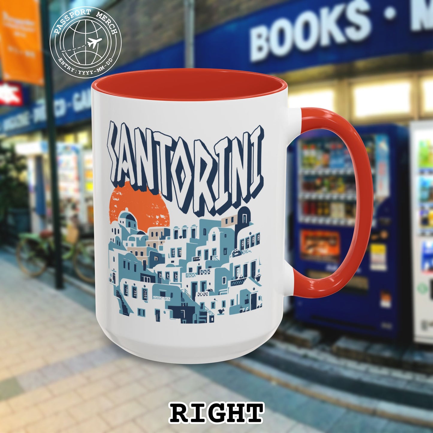 Santorini Shadows, Greece 15oz Mug