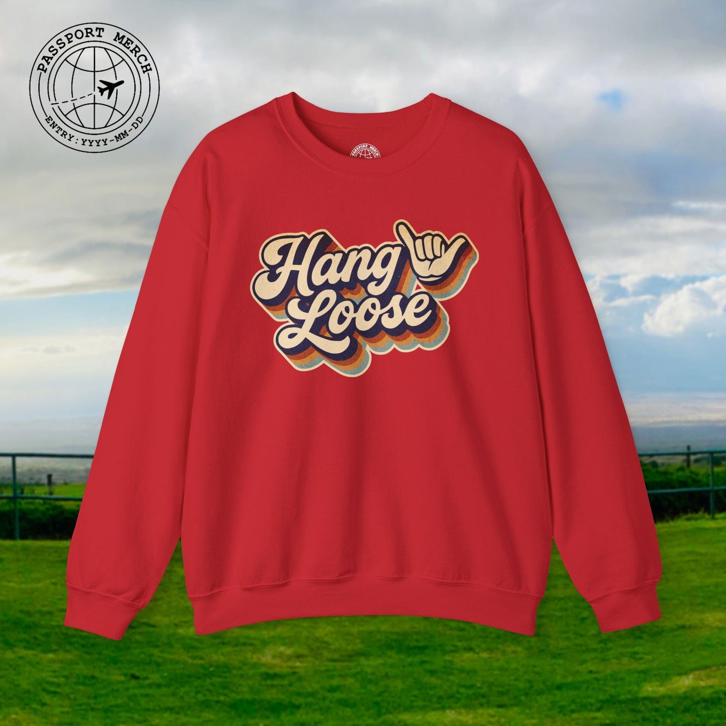 Classic 70s, Hang Loose, Hawaii Crewneck