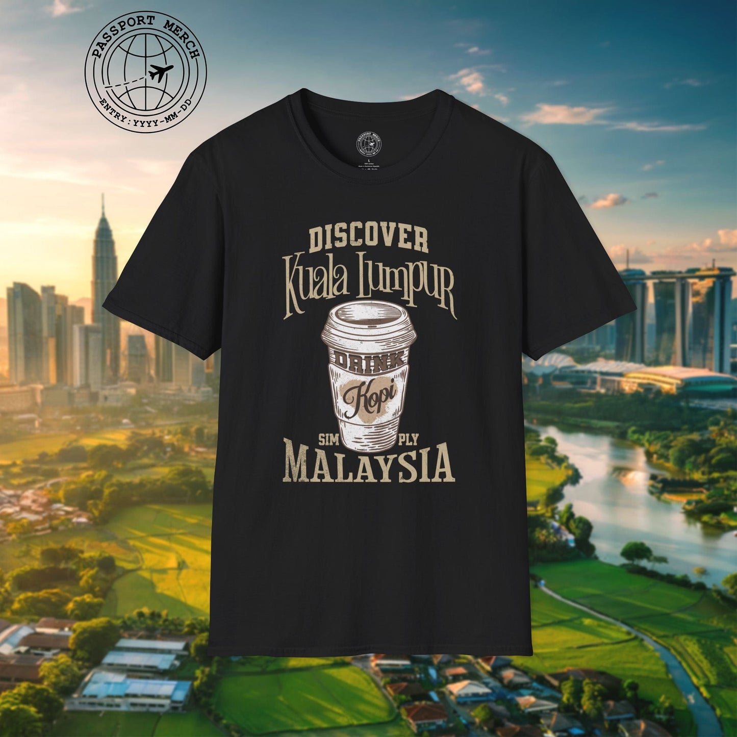 Discover Kuala Lumpur, Drink Kopi Malaysia T-Shirt