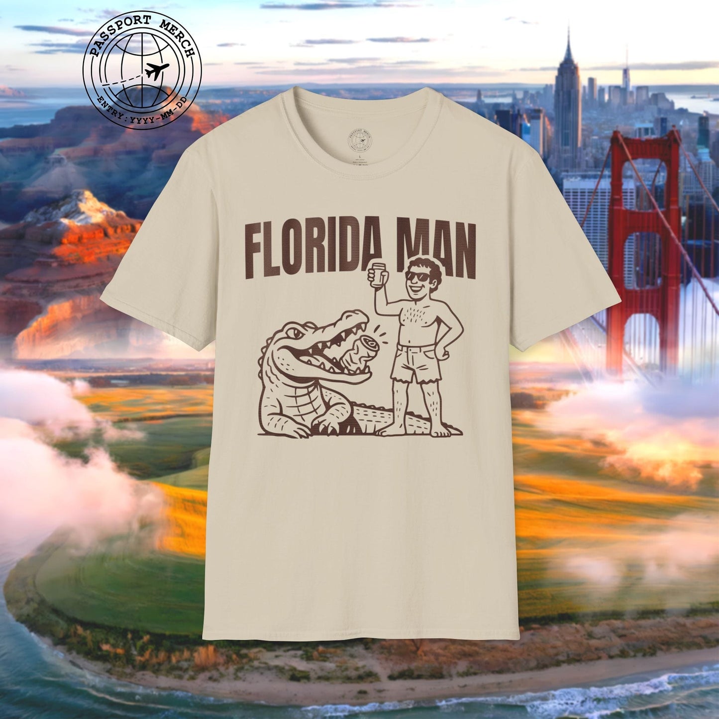 Florida Man Uses Alligator to Open Beer Can T-Shirt