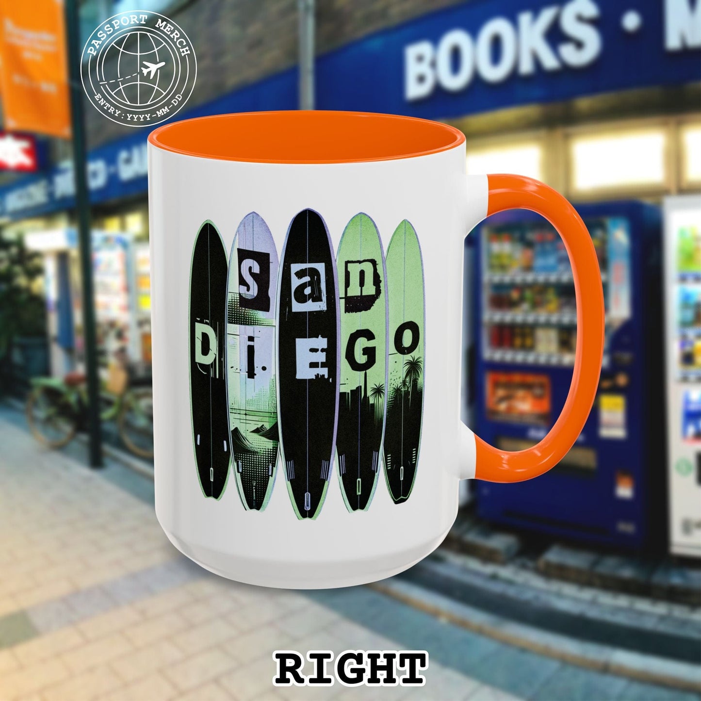 Surfboard Dreams San Diego, California 15oz Mug