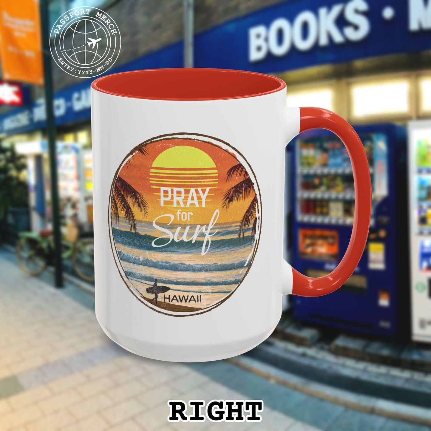 Pray for Surf Hawaii 15oz Mug