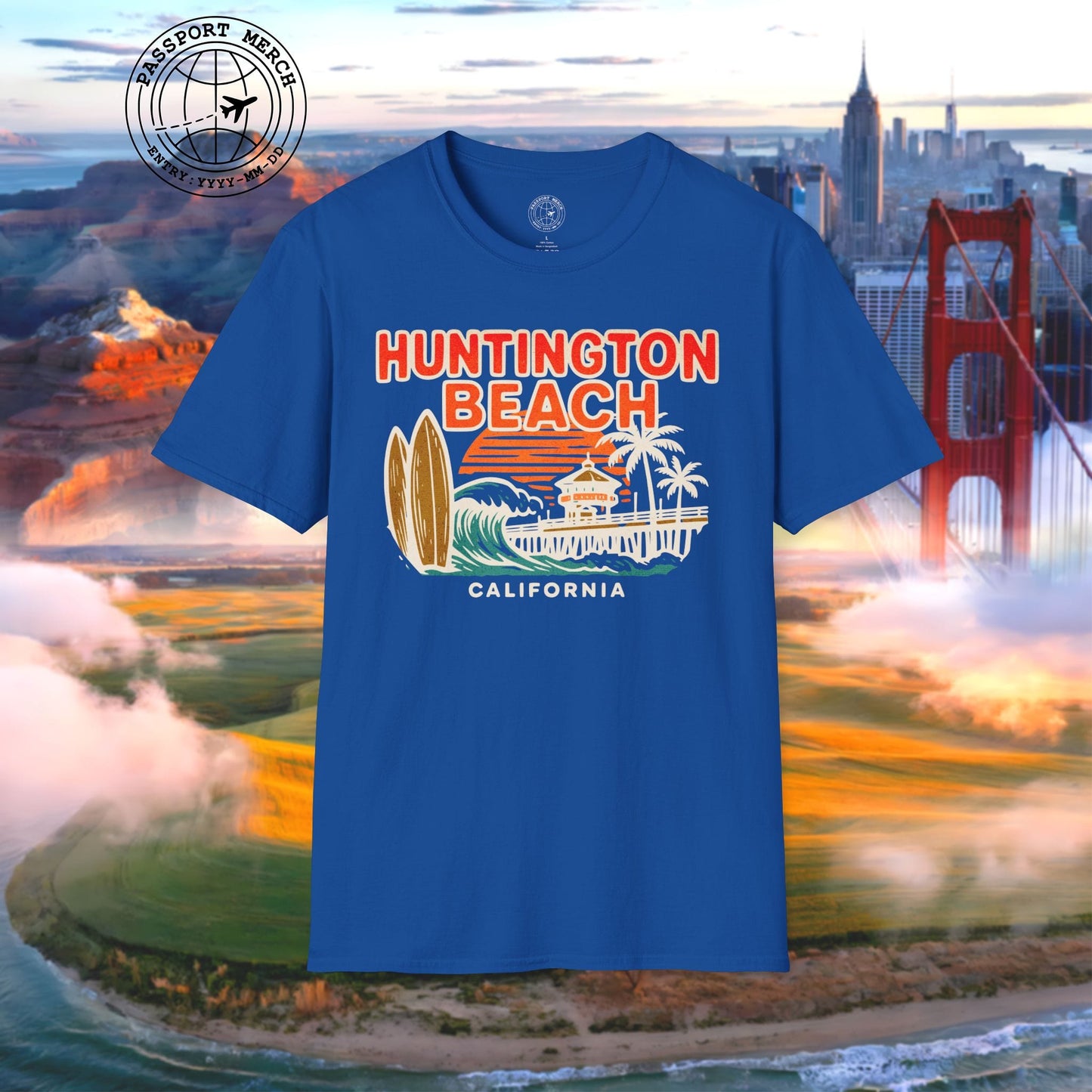 Huntington Beach, California - 80's Vintage T-Shirt