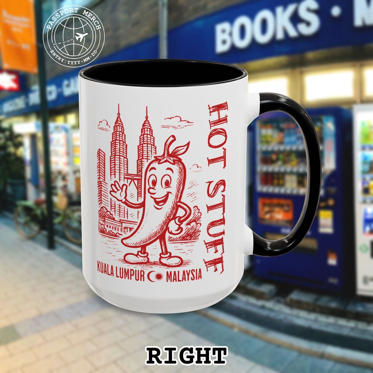 Hot Stuff, Kuala Lumpur, Malaysia 15oz Mug